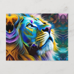 The Lion, King Of All Cats Postcard