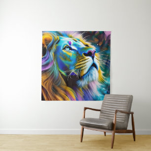 The Lion, King Of All Cats Tapestry