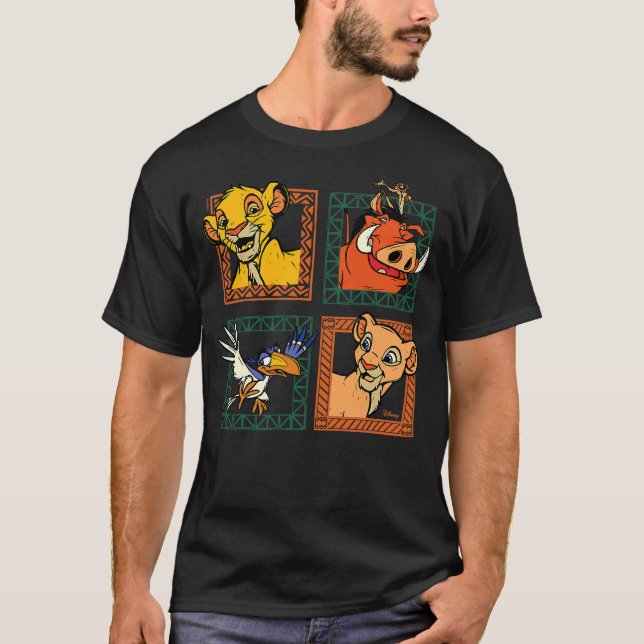 The Lion King - Simba Nala Timon Pumbaa Zazu Chara T-Shirt (Front)