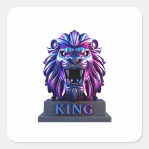 "The lion king square sticker" Square Sticker