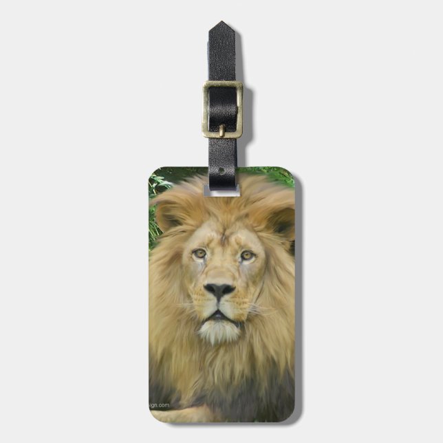 The Lion Luggage Tag (Front Vertical)
