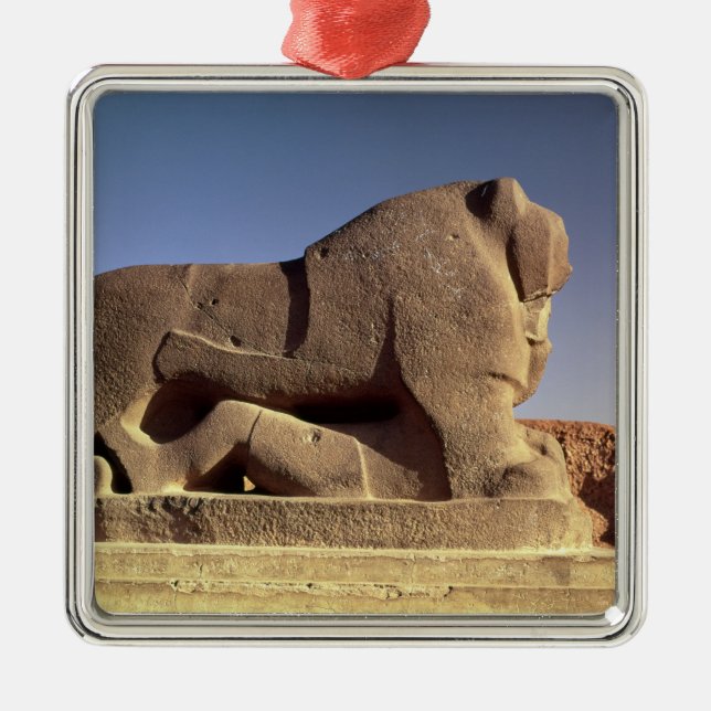 The Lion of Babylon Metal Tree Decoration (Front)