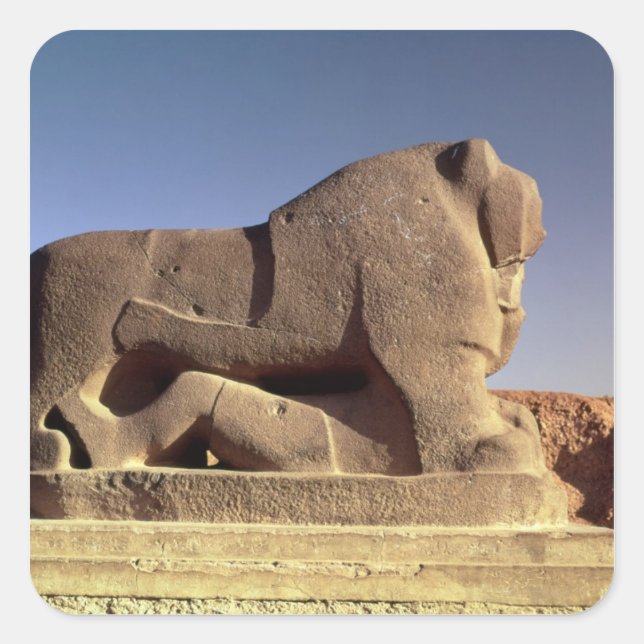 The Lion of Babylon Square Sticker (Front)