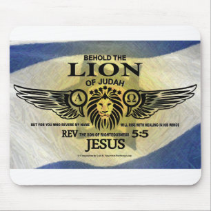 The Lion of Judah Mouse Pad