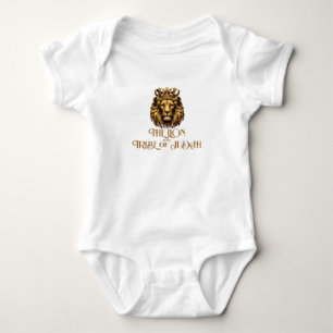 "The Lion of the Tribe of Judah" Christian Baby Bodysuit