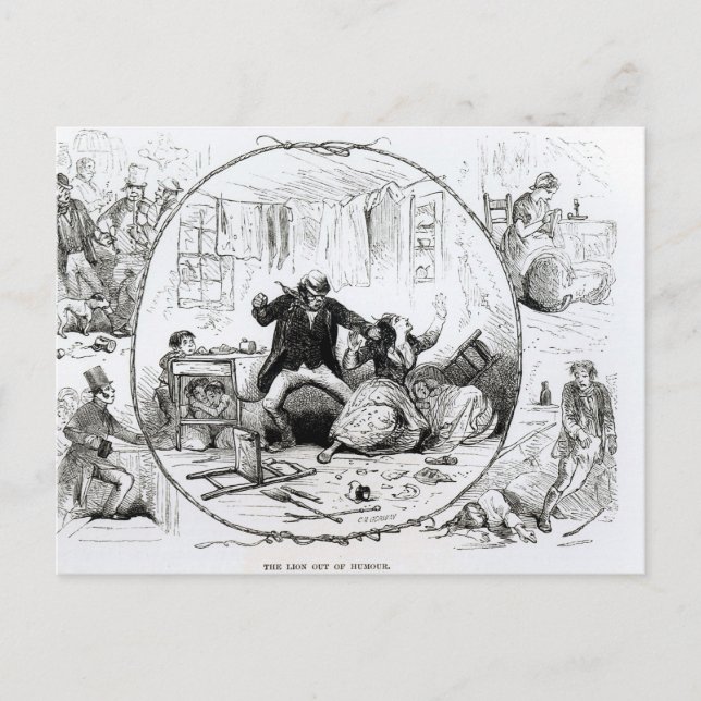 The Lion out of Humour Postcard (Front)