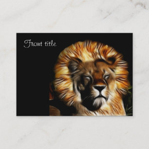 The Lion Sleeps Business Card