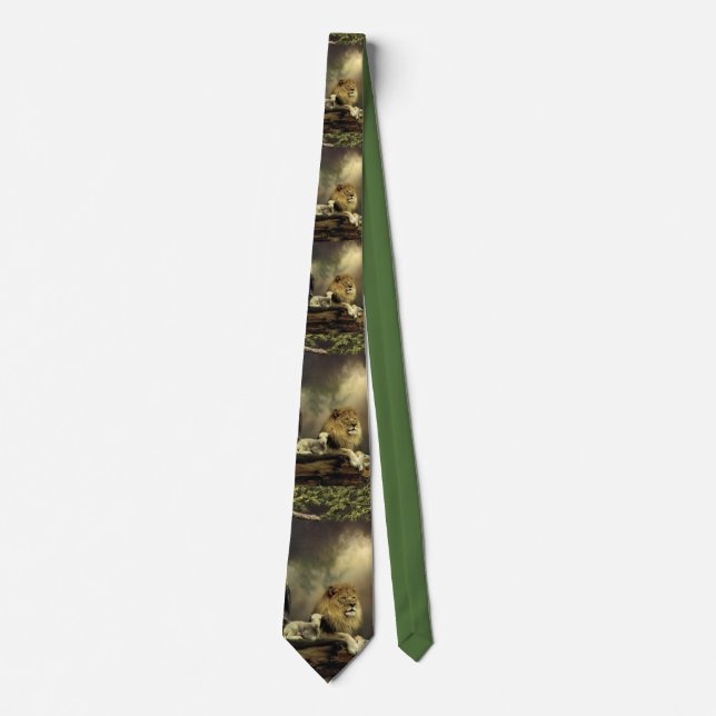 The Lion & the Lamb Tie (Front)