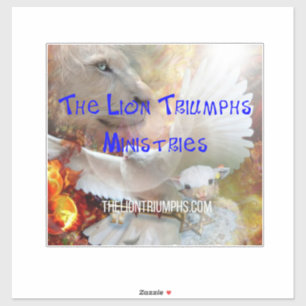 The Lion Triumphs Extra-Large Sticker