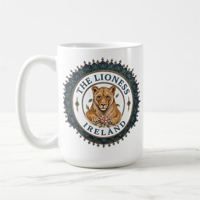 The Lioness. Ireland Coffee Mug (Left)