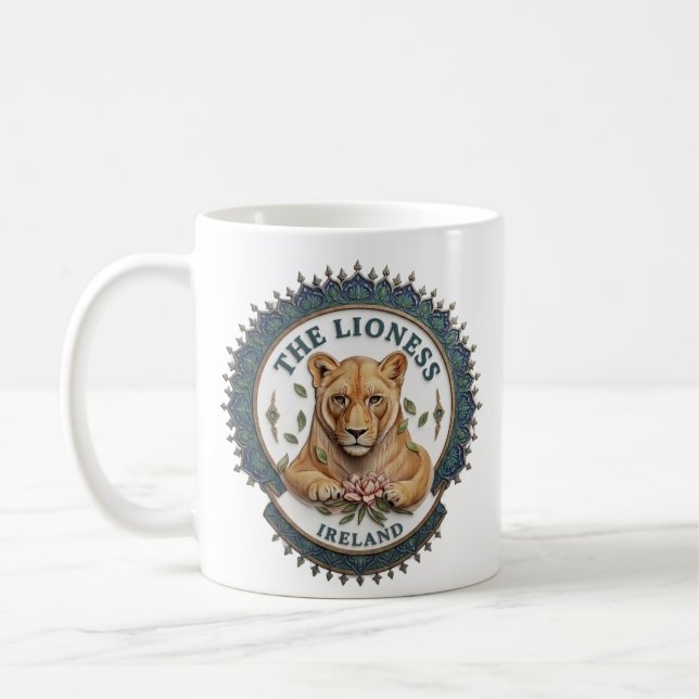 The Lioness. Ireland Coffee Mug (Left)