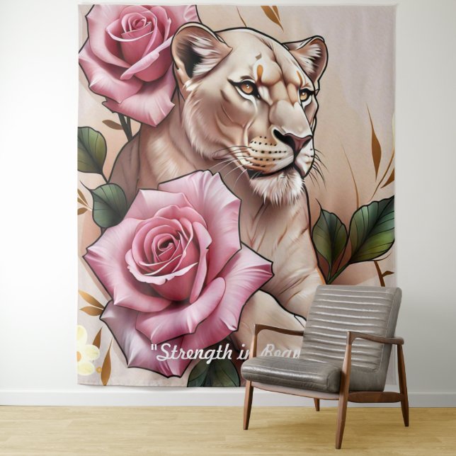 "The Lioness' Rose" Tapestry (In Situ)