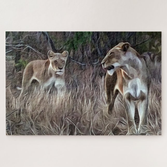 The Lionesses Jigsaw Puzzle (Horizontal)