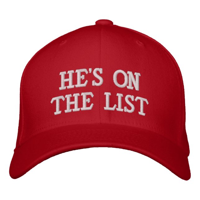 "The List" Embroidered Hat (Front)