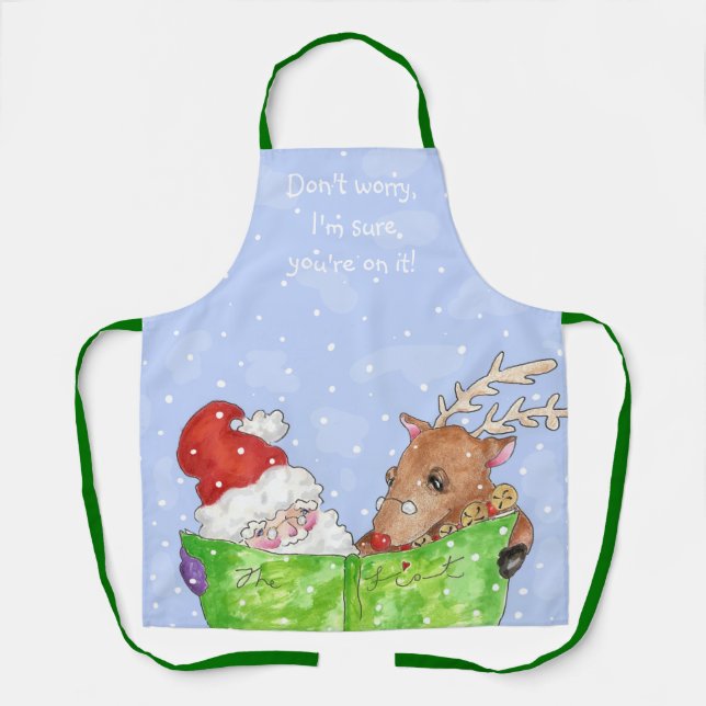 "The List" Xmas Apron (Front)