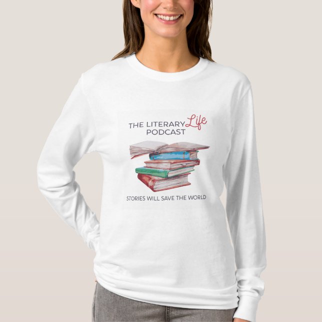 The Literary Life Long Sleeve Tee (Front)