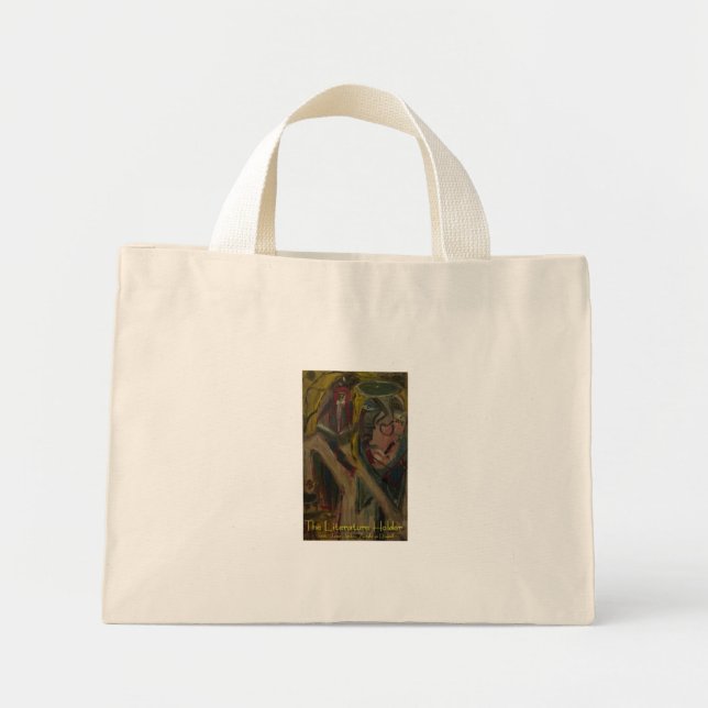the literature holder mini tote bag (Front)