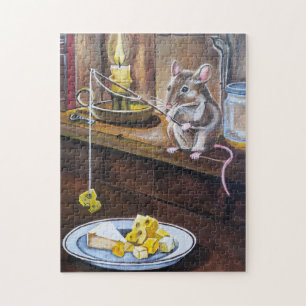 The Little Angler Painting by Alfred Fox Jigsaw Puzzle