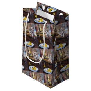 The Little Angler Painting by Alfred Fox Small Gift Bag