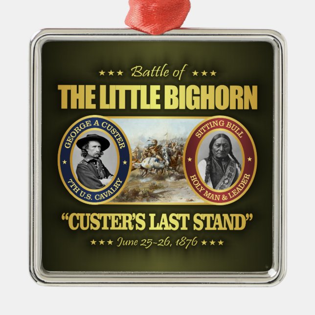 The Little Bighorn Metal Tree Decoration (Front)