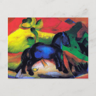 The little blue horse by Franz Marc Postcard