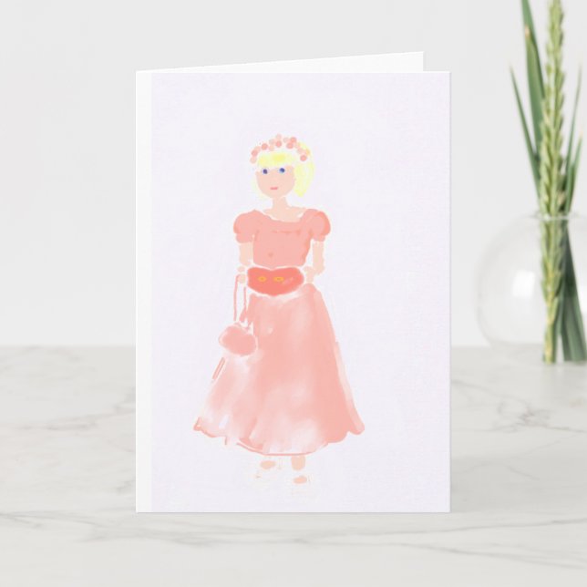 the little bridesmaid card (Front)