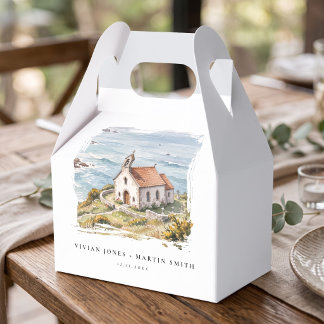 The Little Chapel By The Sea Wedding Favour Box