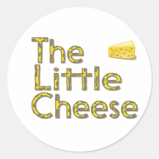 The Little Cheese Classic Round Sticker (Front)