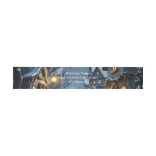 The Little Christmas Messenger. Invitation Belly Band