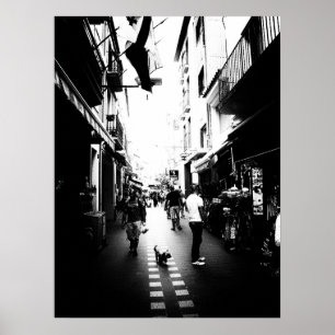 The little dog in the street poster