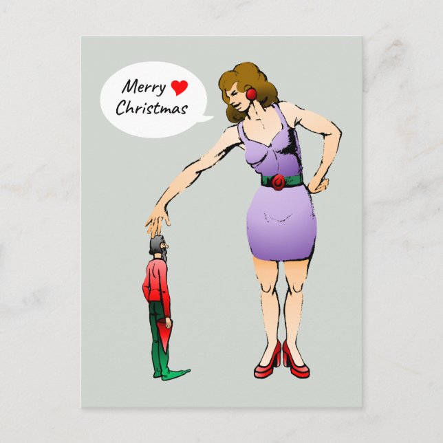 The Little Elf Christmas Holiday Postcard (Front)