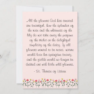The Little Flower Card