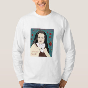 The Little Flower long-sleeved tee white
