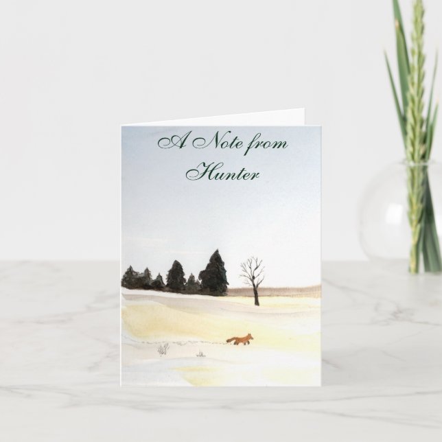 The Little Fox Note Card (Front)