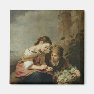 The Little Fruit-Seller, 1670-75 Magnet