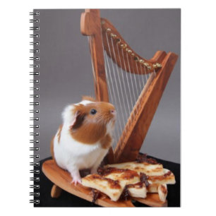 The Little Harpist – Elegant Guinea Pig Notebook