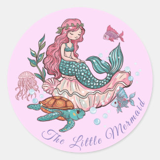 The Little Mermaid Classic Round Sticker