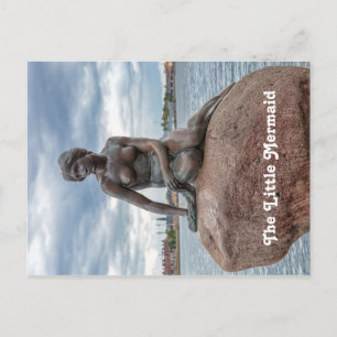 The little mermaid- Denmark statue Postcard