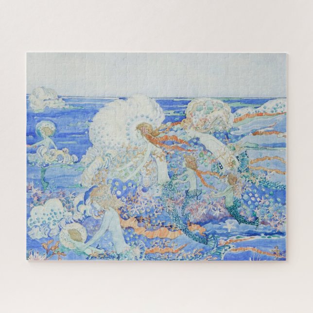 The Little Mermaid - Mermaids Playing in the Surf Jigsaw Puzzle (Horizontal)