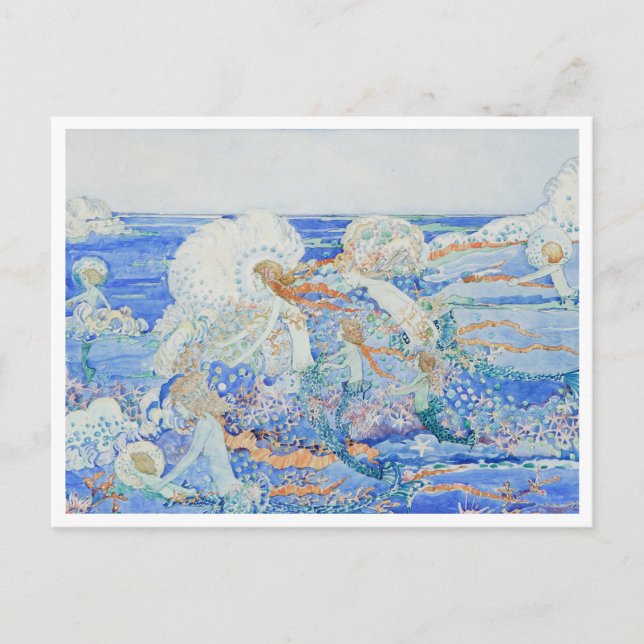 The Little Mermaid - Mermaids Playing in the Surf Postcard (Front)