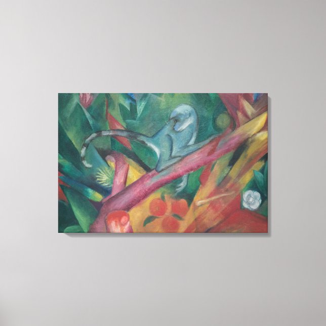 The Little Monkey (1912) by Franz Marc Canvas Print (Front)