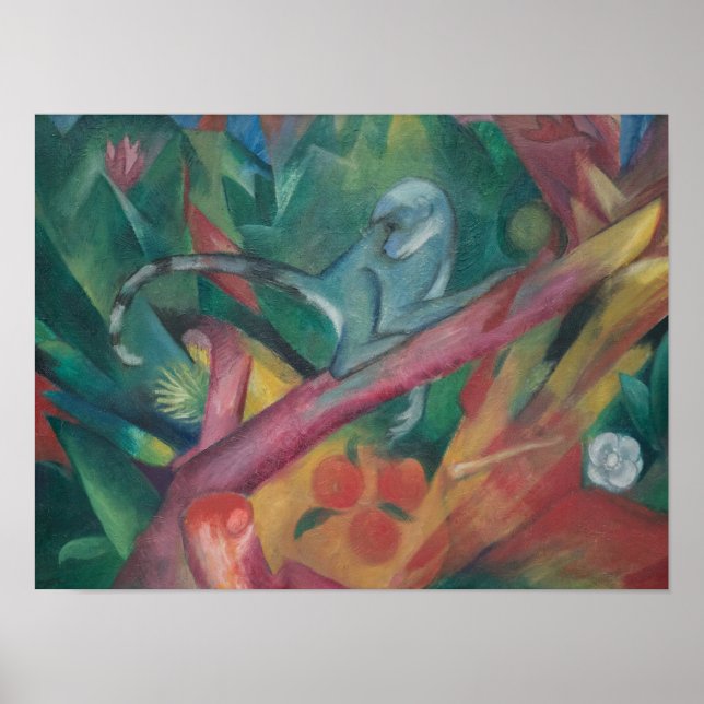 The Little Monkey (1912) by Franz Marc Poster (Front)