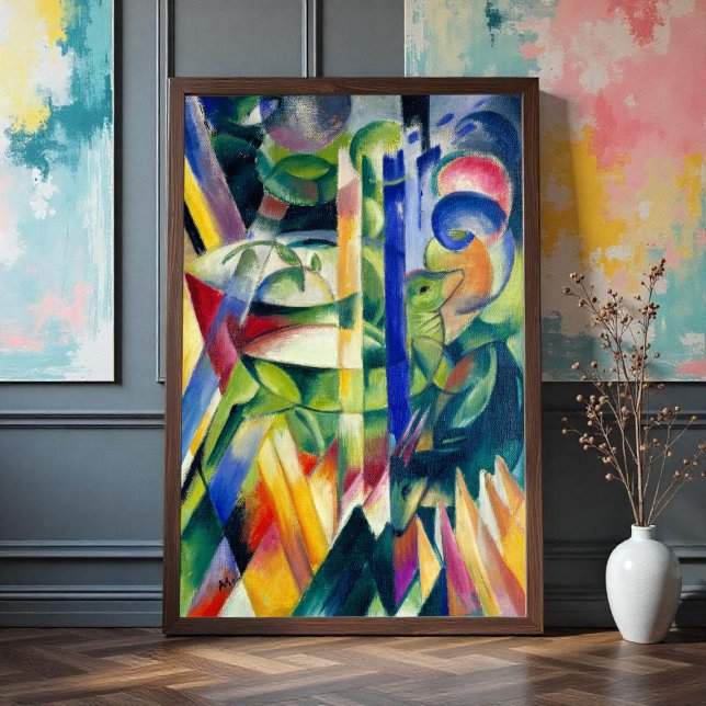 The Little Mountain Goats, Franz Marc Poster (Creator Uploaded)