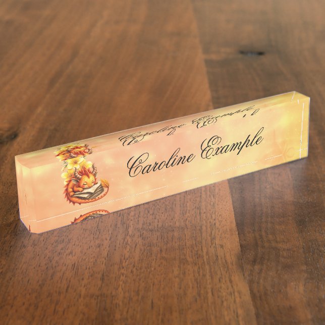 The Little Mystic Dragon Nameplate (Side)
