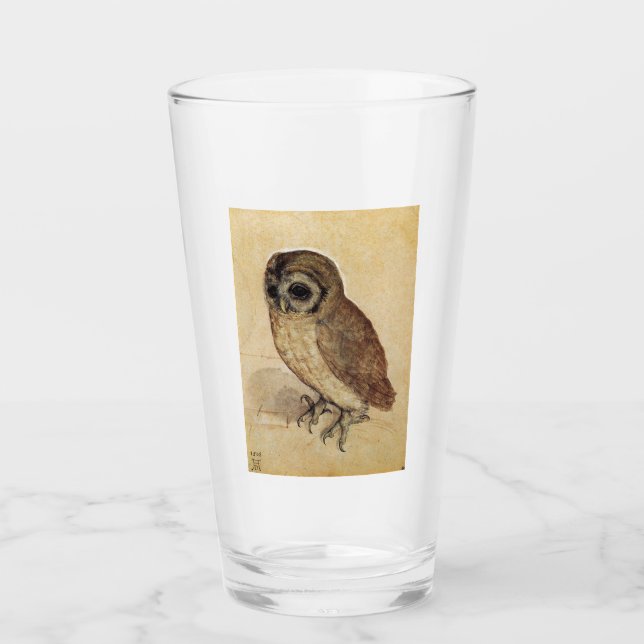 The Little Owl (by Albrecht Durer) Glass (Front)