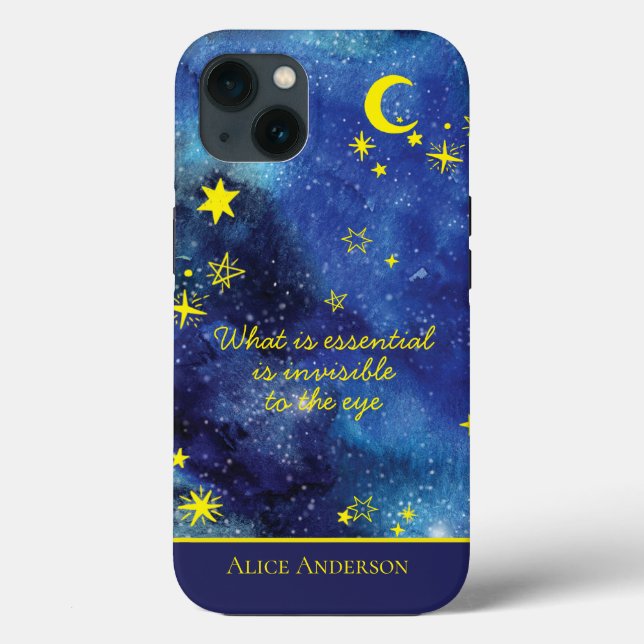 the little prince QUOTE  Personalised name Case-Mate iPhone Case (Back)