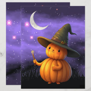 The Little Pumpkinman Halloween Scrapbook Paper