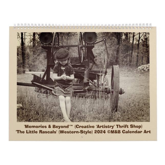 'The Little Rascals' ©M&B Artwork 2024 Calendar (Cover)