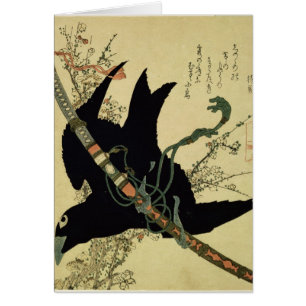 The Little Raven with the Minamoto clan sword