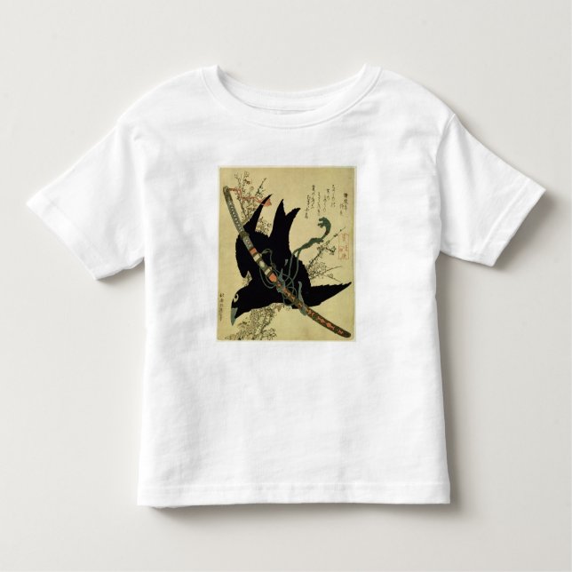 The Little Raven with the Minamoto clan sword Toddler T-Shirt (Front)